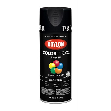 Krylon COLORmaxx Paint + Primer, Black Primer 5581